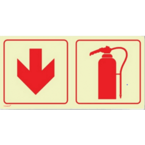 Fire Extinguisher and Red Arrow Direction in Frame (combined)