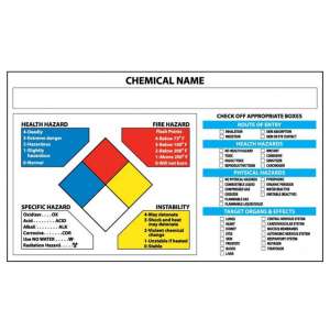 Chemical Register - Less than 10 Chemicals