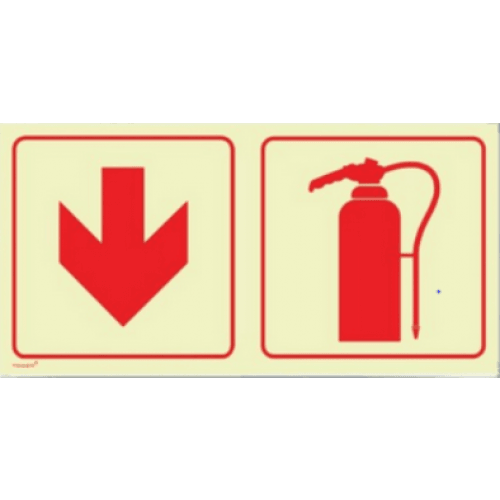 Fire Extinguisher and Red Arrow Direction in Frame (combined) preview image 0