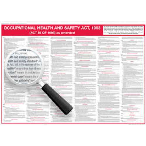 Compensation for Occupational Injuries and Diseases Act, No 130 of 1993 Poster preview image 0