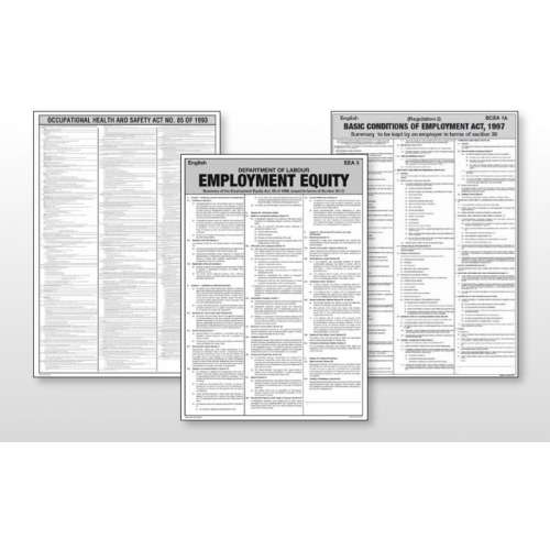 Poster Pack - 4 Legal Posters and OHS Book preview image 0