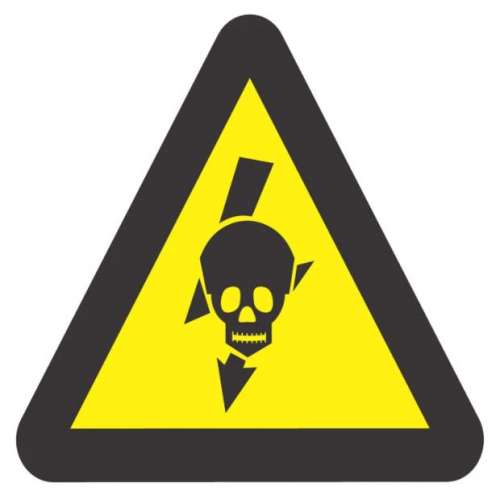 Live High Voltage Warning - WW23 - ABS - 190 preview image 0