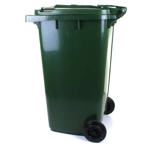 240L Wheelie Bin - Dark Green preview image 0