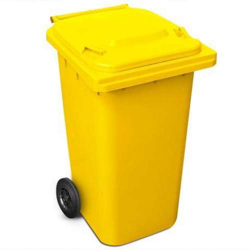 240L Wheelie Bin - Yellow preview image 0